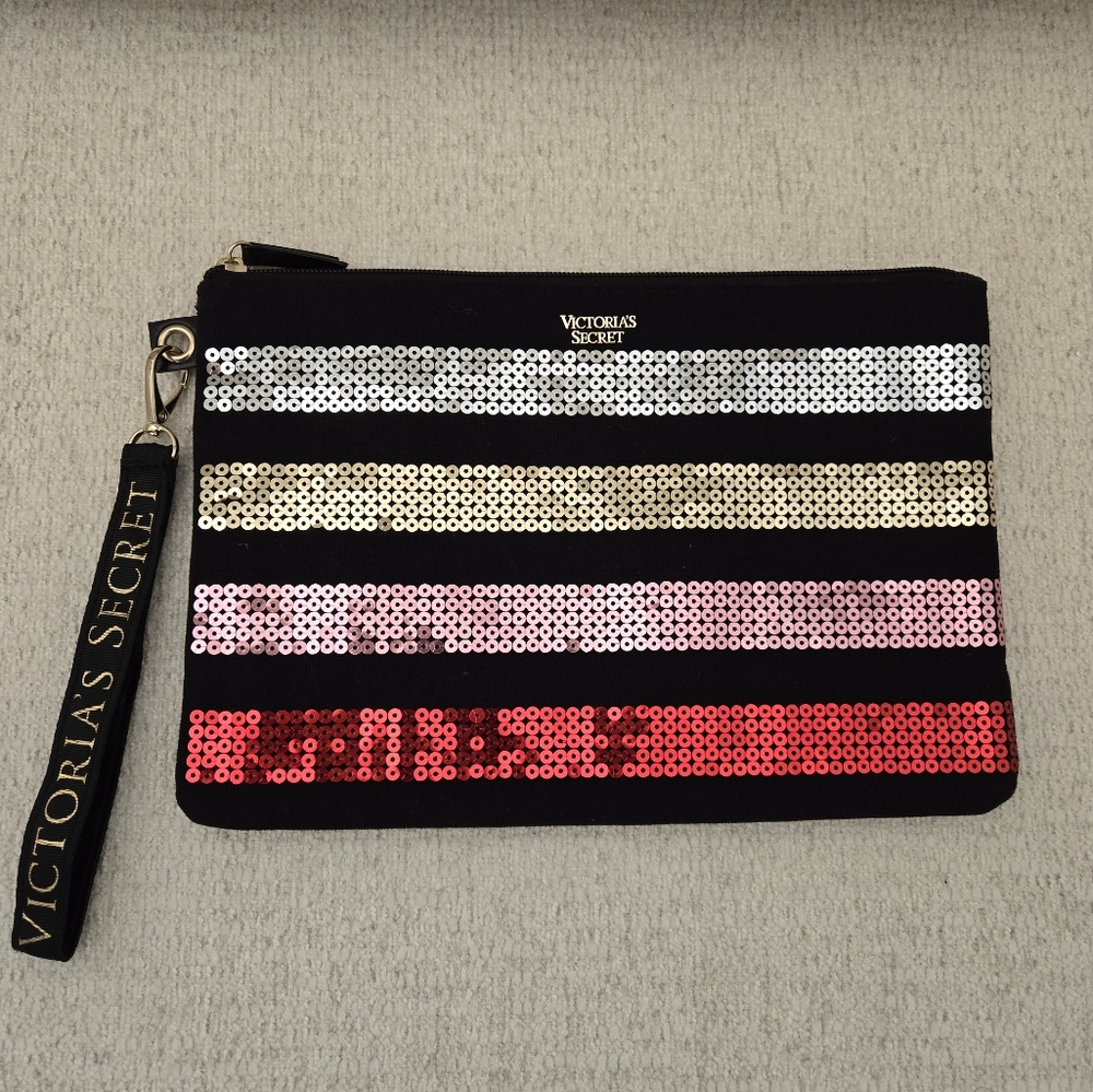 Victoria's Secret Sequin Cosmetic Bag NWOT